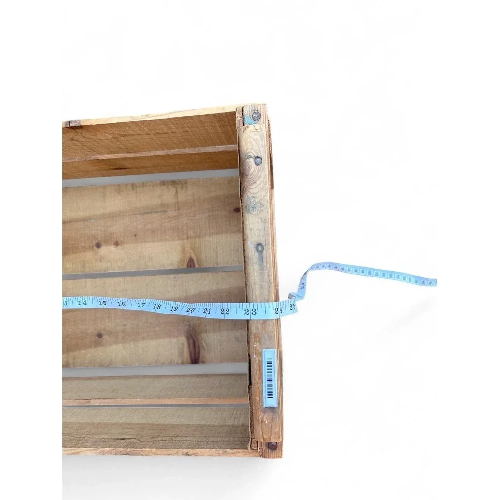 Storage Box Vintage Sunny Slope Carolina Peaches WoodCrate Farmhouse Cottagecore
